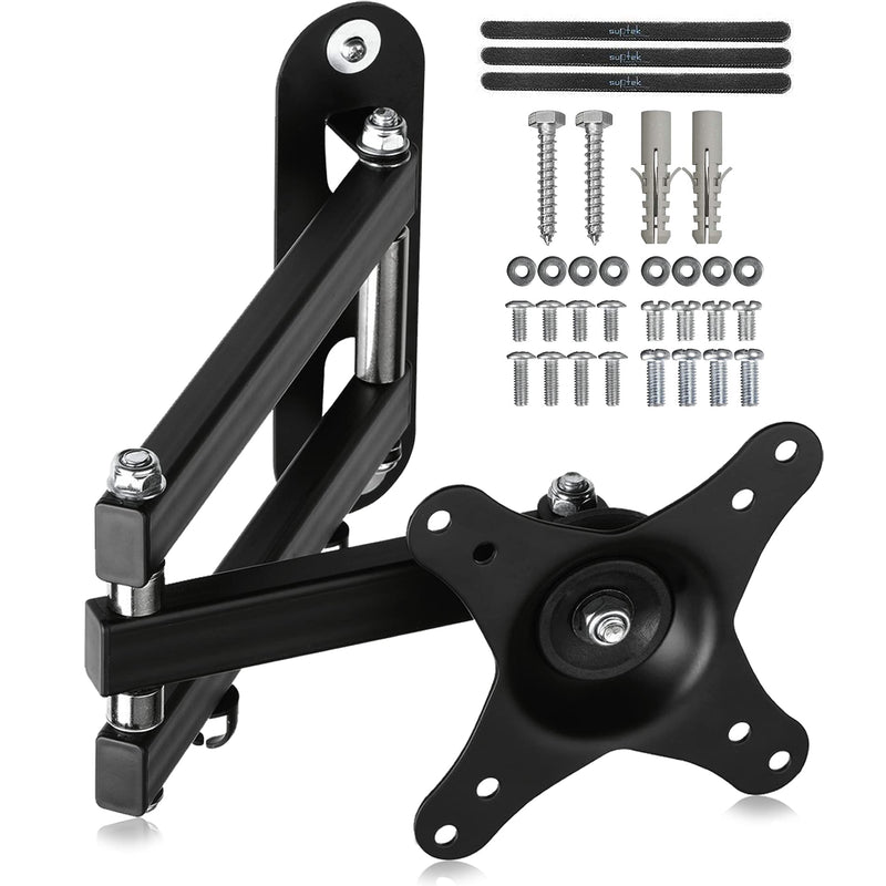 Suptek TV Wall Mount Swivel Tilt Rotation Full Motion Adjustable Articulating for Most 15-32 Inch LED, LCD Monitor Wall Mount VESA 75,100 (MA2720)