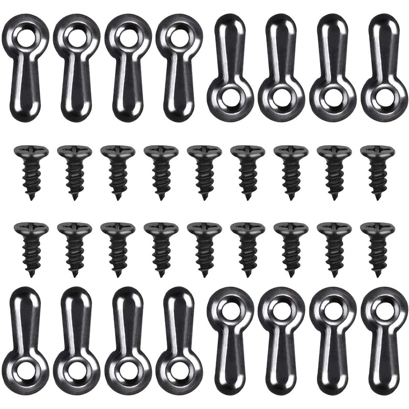 160-Piece Metal Picture Frame Set with 160 Screws, Turn Button Fasteners, Black Frame Hardware, Hanging Hangers for Photos, Crafts, Posters