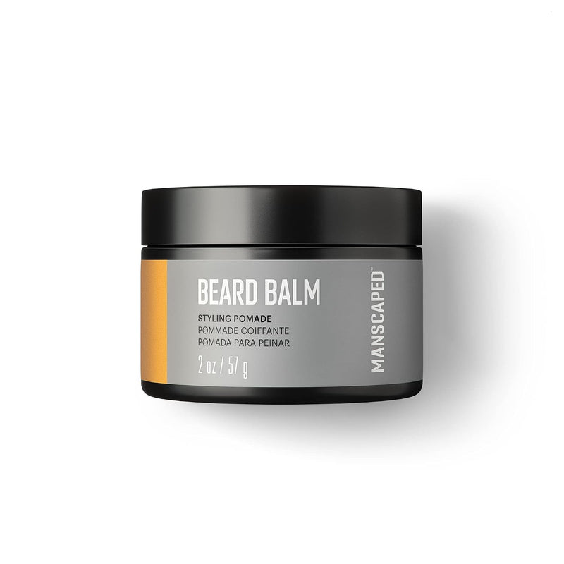 MANSCAPED® Beard Balm, Styling Pomade with Shea Butter, Coconut Oil & Beeswax - Moisturizes, Softens, Strengthens & Shines Beards, Mustaches &