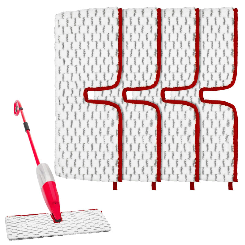 Microfiber Spray Mop Pads Compatible with Promist MAX Spray Mop, Spray Mop Refills for Ocedar Mop Replace Head Replacements, Double Sided Usable