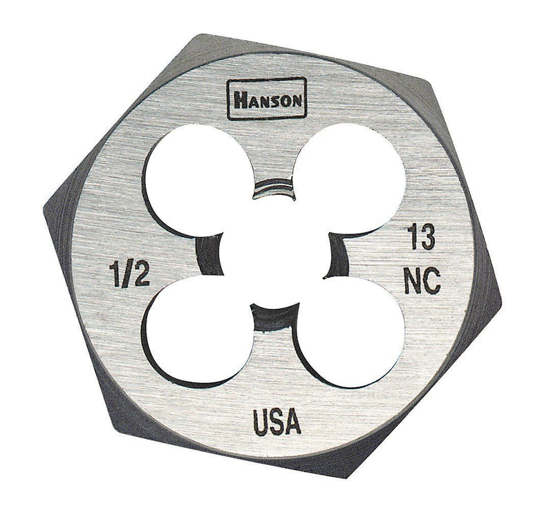 IRWIN Hanson 6544 1/2"-13Nc 1" Hex Die for Tap Die Extraction