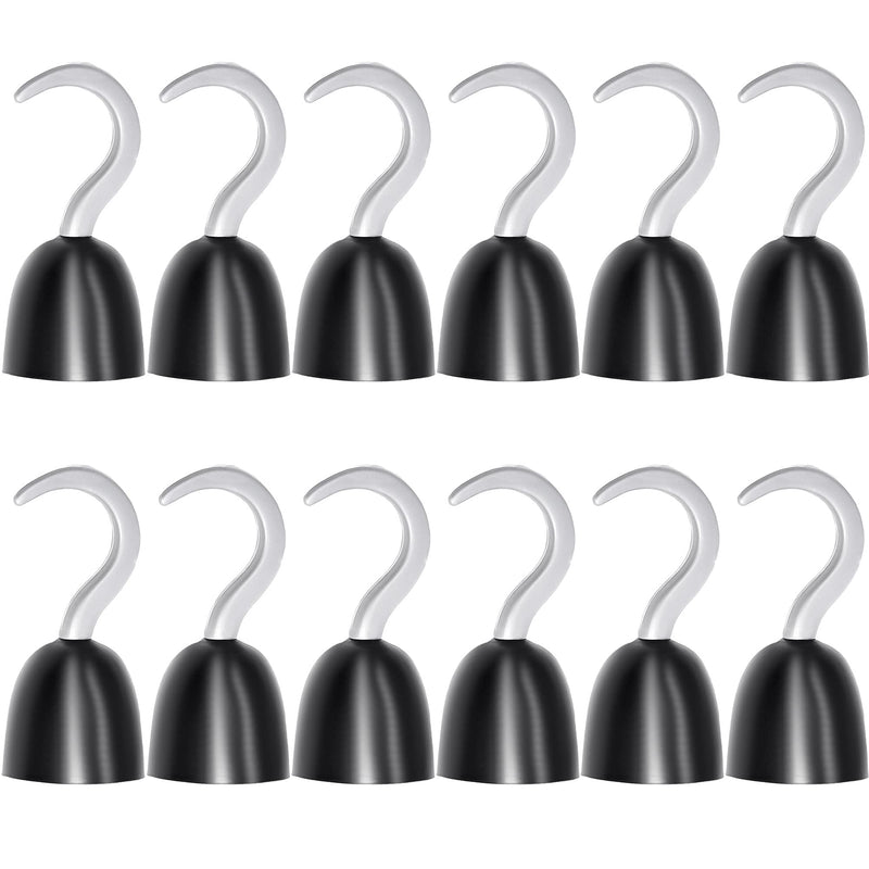 12 Pieces Pirate Hooks Captain Hook Plastic Hand Hook for Halloween Decoration Pirate Theme Party Costume Accessory Cosplay Party Supplies