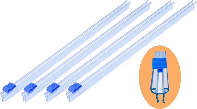 Plastic Wrap Cutter Slide Cutter - Reusable Snap-On Sliding Cutter Fit 12 Inch Plastic Wrap Foil Wax Paper Parchment Paper Barbecue Paper Baking