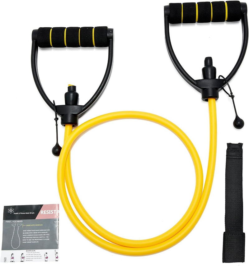 Resistance Bands with Handles, Exercise Resistance Bands, Workout Bands with Door Anchors, Adjustable Length, for Resistance Training, Physical