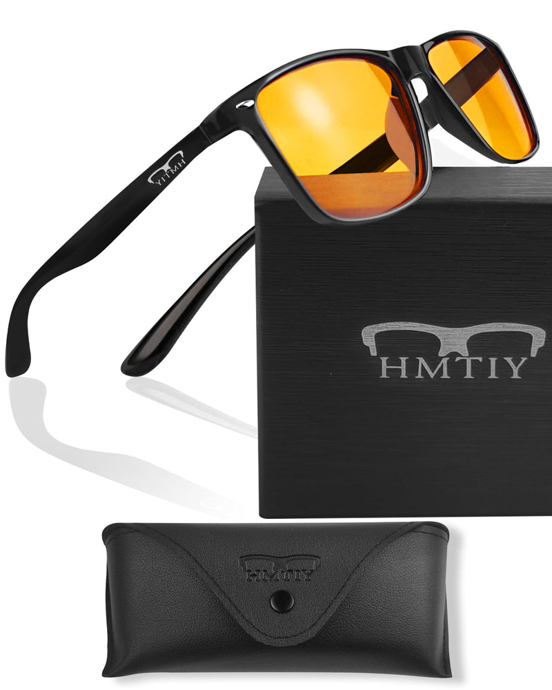 Blue Light Blocking Glasses Gaming- Filtering Computer Gaming Screen/TV/Phone UV Blue Ray Black Light Orange