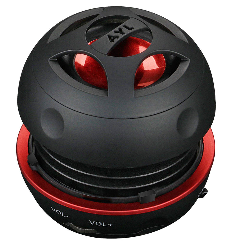 AYL Mini Speaker System, Portable Plug-in Speaker with 3.5mm Aux Input & 3.5 mm Jack, External Audio for Laptop, MP3, iPhone – Small Wireless