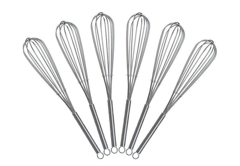 8 inch Mini Wire Whisk 6 Pack - Stainless Steel 6pk of 8"