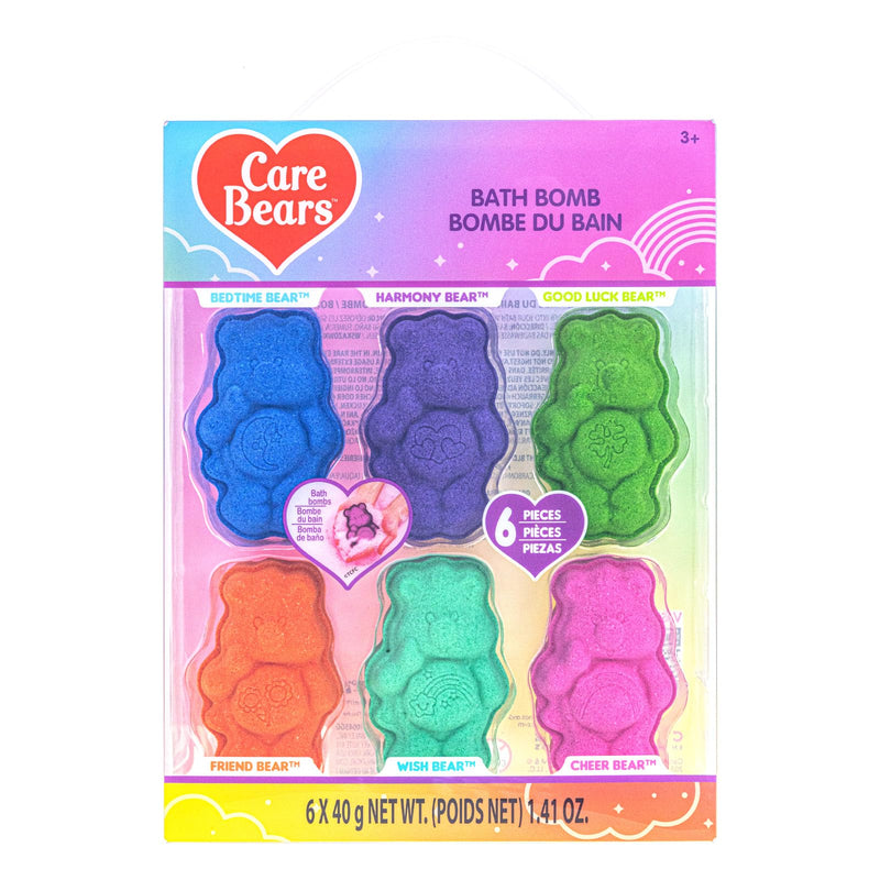 Care Bears Bath Bomb Set, 6-Piece Bubble Gum Scented, Ages 3+