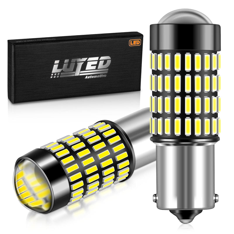 LUYED 1156 1141 LED Bulb 3400 Lumens Extremely Bright 1003 7506 BA15S P21W LED Light Bulbs for Backup Reverse Tail Turn Signal Lights,Xenon