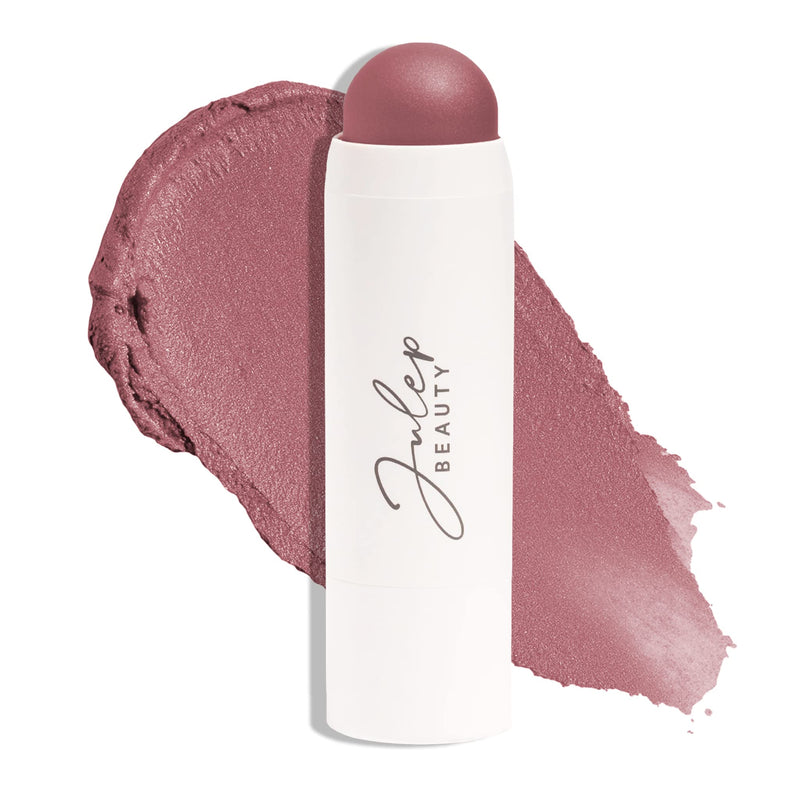 Julep Skip The Brush Cream to Powder Blush Stick - Muted Mauve - Blendable and Buildable Color - 2-in-1 Blush and Lip Makeup Stick 04- Muted Mauve