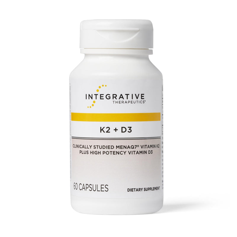 Integrative Therapeutics K2 + D3, Cardiovascular Support*, Bone Support*, Vitamin K2, Vitamin D3, 60 Capsules
