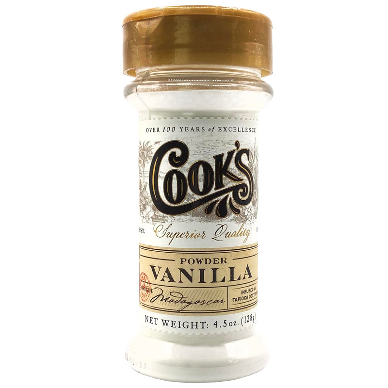 Cook’s, Vanilla Powder, World’s Finest Gourmet Fresh Premium Vanilla, 4.5 oz 4.5 Ounce (Pack of 1)