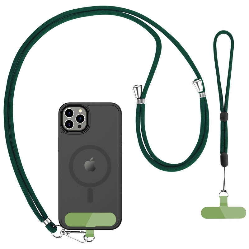 CACOE Phone Lanyard 2 Pack-1× Adjustable Neck Strap,1× Wrist Strap,2× Pads,Universal Crossbody Cell Phone Lanyards,Multifuctional Phone Lanyards