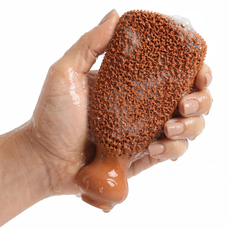 Pumice Stone for Feet Lasts 5+ Years Foot Exfoliator Scrubber Callus Remover Made of Natural Terra-Cotta Minimalist