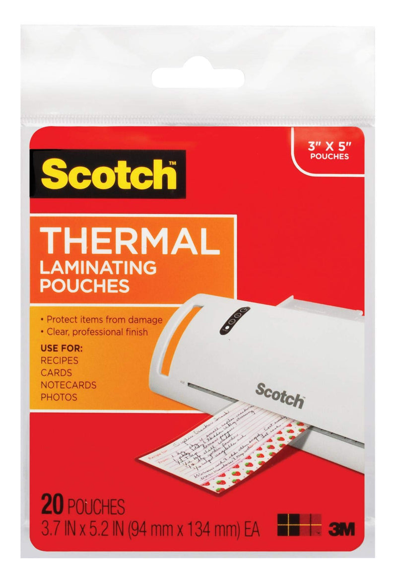 Scotch Thermal Pouches, 3.70 in x 5.27 in 3x5 Photo