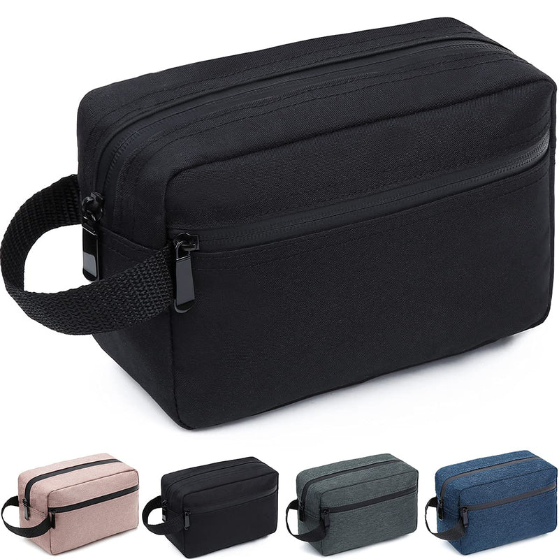 FUNSEED Travel Toiletry Bag for Women and Men, Water-Resistant Shaving Bag for Toiletries Accessories, Foldable Storage Bags with Divider and
