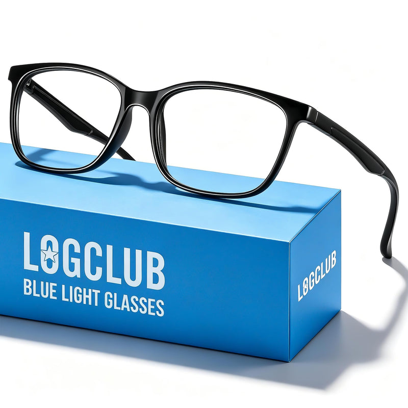 Blue Light Glasses For Men & Women - Anti Glare Computer Blue Light Blocking Glasses with UV Protection for Gaming 1p-2501black Clear