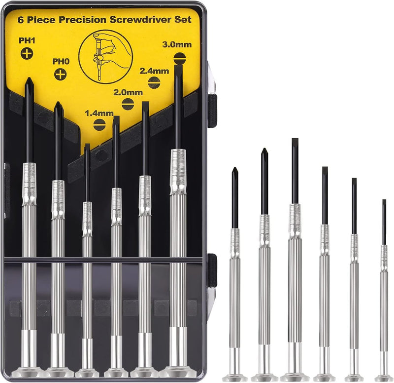11PCS Mini Precision Screwdriver Set, XAQISHIRE Small Screwdriver Set for Repair Computer, Electronics, Toys, Watch