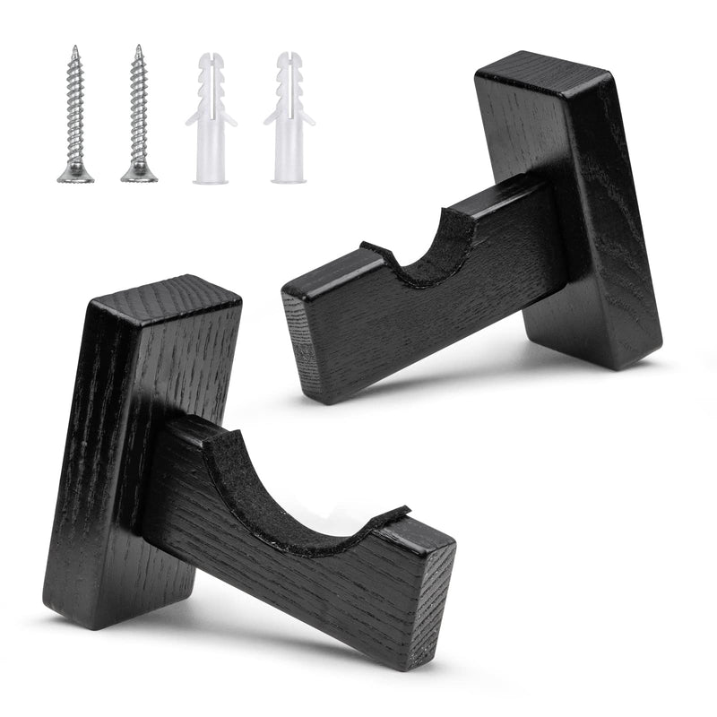 Alpinista Baseball Bat Wall Mount, Horizontal Baseball Bat Holder Wall Mount for Display Black