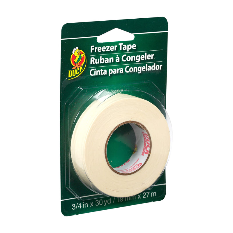 Duck Brand Write-On Freezer Tape, 3/4-Inch by 30-Yard, Single Roll, White (280124) PACK 1