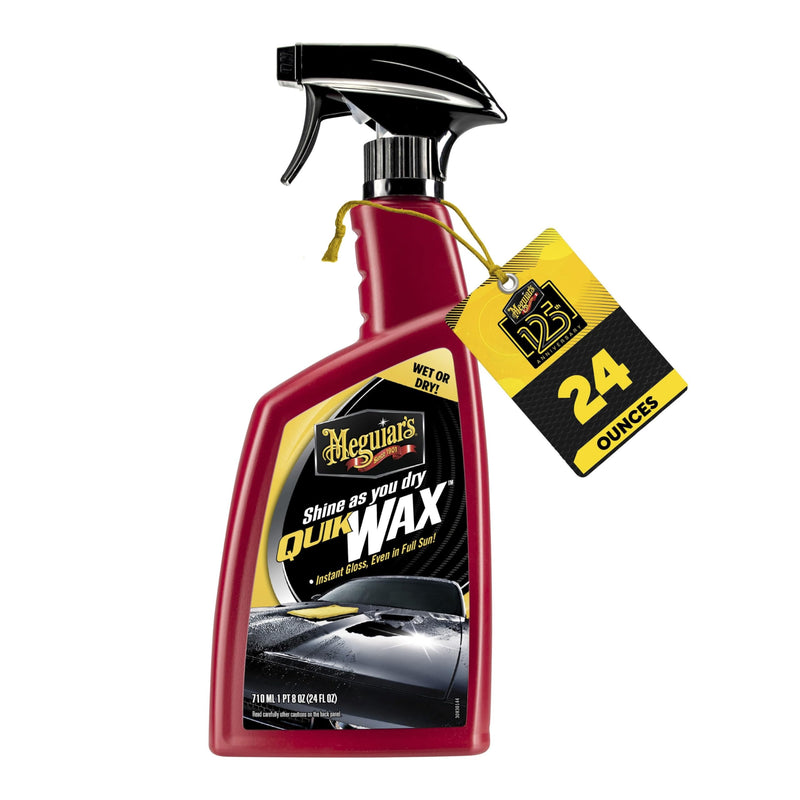 Meguiar's Quik Wax, Spray Wax for Car Detailing that Creates a Deep Shiny Look, Can Be Applied to Wet or Dried Paint and In Direct Sunlight,