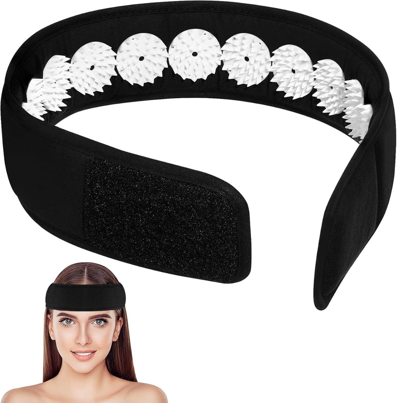 Acupressure Headband, Acupressure Wrap Belt Headband for Muscle Relaxation, Facial Skin Lift Up and Chin Up Belt Headband for Neck Head Muscle