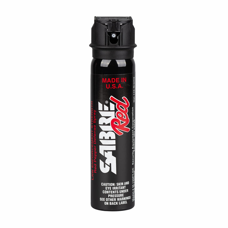 SABRE Magnum 120 Pepper Spray, 40 Bursts, 12-Foot (4-Meter) Range, Extra Large 92.4 Gram Canister, UV Marking Dye, Flip Top Safety, Black