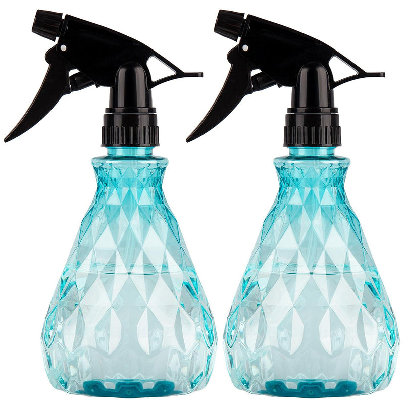wugongshan 2 Pcs Spray Bottles, 500 ml/17 oz Empty Water Spray Bottles, Plastic Reusable Adjustable Mist Sprayer Squirt Bottles Containers