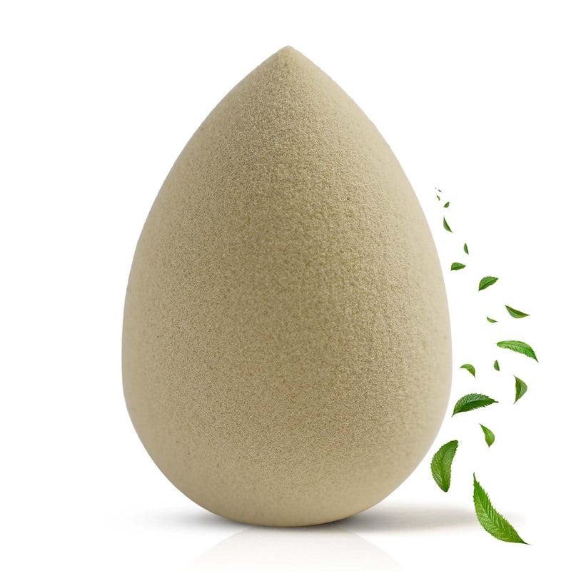 Green Tea Beauty Sponge - Plant-Based, Eco-Friendly, Cruelty-Free, Dye-Free & Latex-Free Blender, Biodegradable & Vegan Makeup Sponge, Makeup