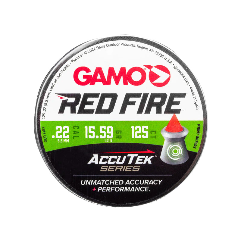 Gamo PBA Platinum Air Gun Pellets – High Performance Pellets, Multiple Calibers .22 Caliber Silver,Red