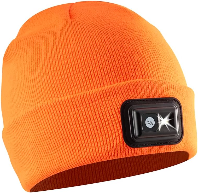 Panther Vision LED Hat Light - POWERCAP 2.5 USB Rechargeable LED Beanie Light Hat - Bright Leds and IPX4 Water Resistance Gifts for Dad Father Men