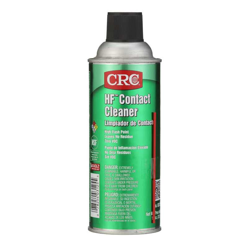 CRC HF Contact Cleaner 03125 – 11 WT OZ, Clear, Electronics Cleaner, Suitable For Higher Flashpoint Applications (Pack of 1) 1 Pack