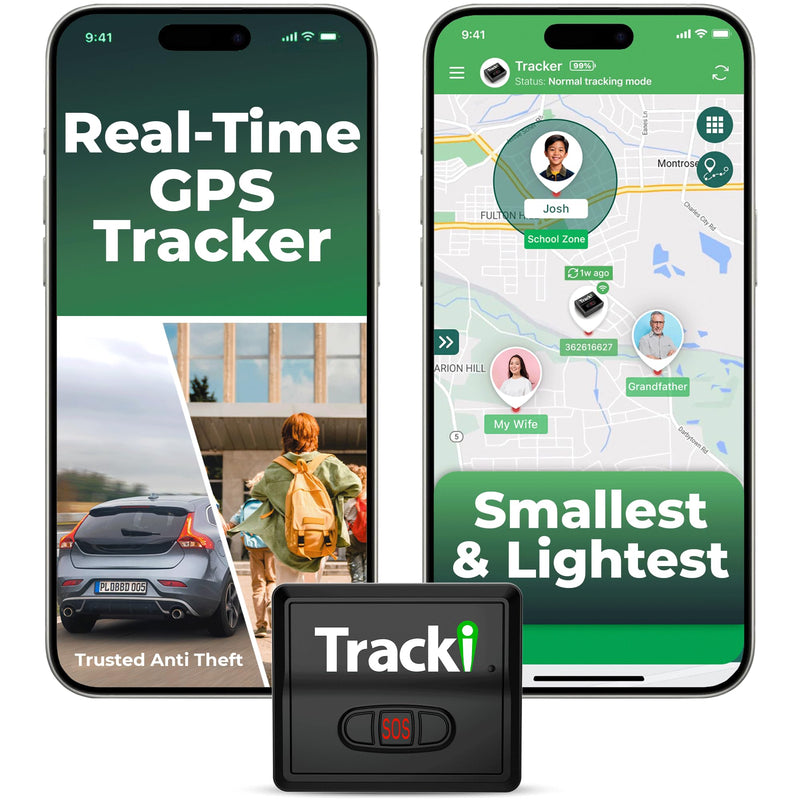 Tracki Mini GPS Tracker, Subscription Required, Cancel Anytime – Universal Compact 4G LTE Tracker for Vehicles