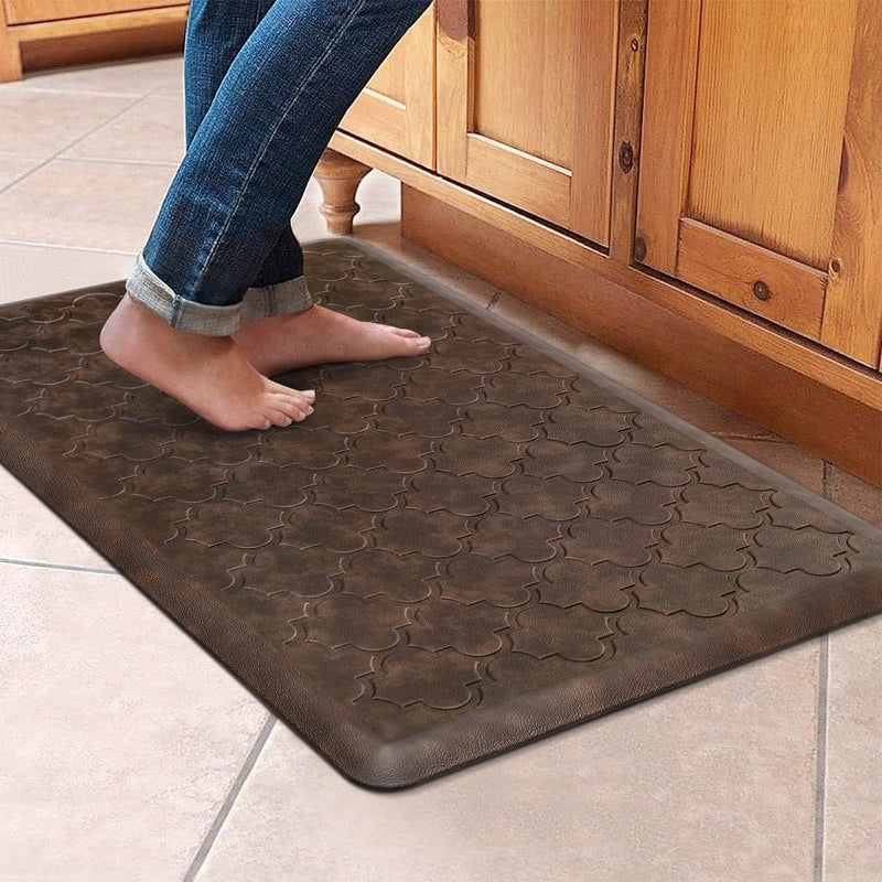 WISELIFE Kitchen Mat Cushioned Anti Fatigue Floor Mat,17.3"x28", Thick Non Slip Waterproof Kitchen Rugs and Mats,Heavy Duty Foam Standing Mat for