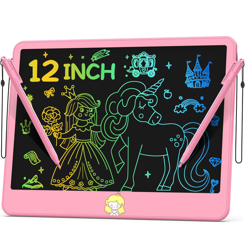 LCD Writing Tablet for Kids 12 Inch, Toys for Boys Girls Drawing Pad for 3 4 5 6 7 Year Old Kids Toys, Toddler Erasable Doodle Board Travel