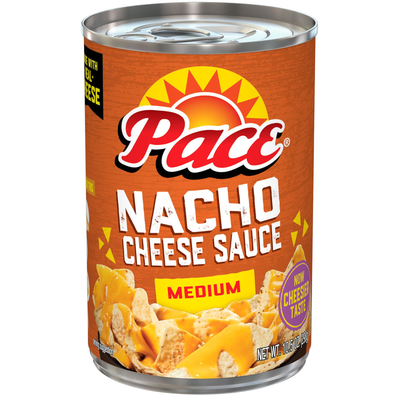 Pace Medium Nacho Cheese Sauce, 10.5 oz Can Nacho Cheese Sauce Medium 10.5 Ounce (Pack of 1)
