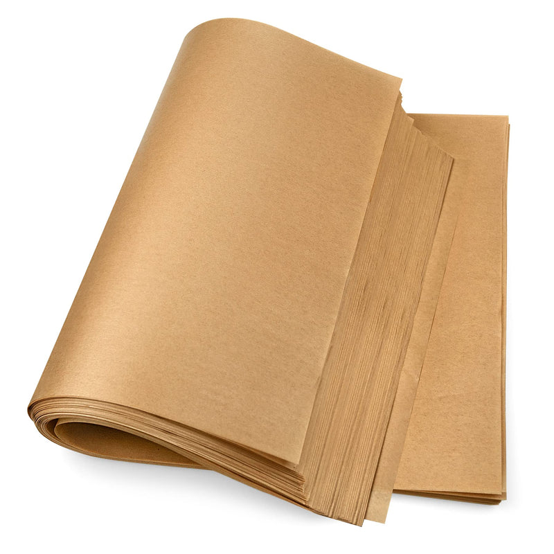 DISSKNIC 100PCS Unbleached Parchment Paper 12 x 16, Precut for Baking, Half Sheet for Cookie Sheets, Kitchen Gadgets and Supplies for Oven