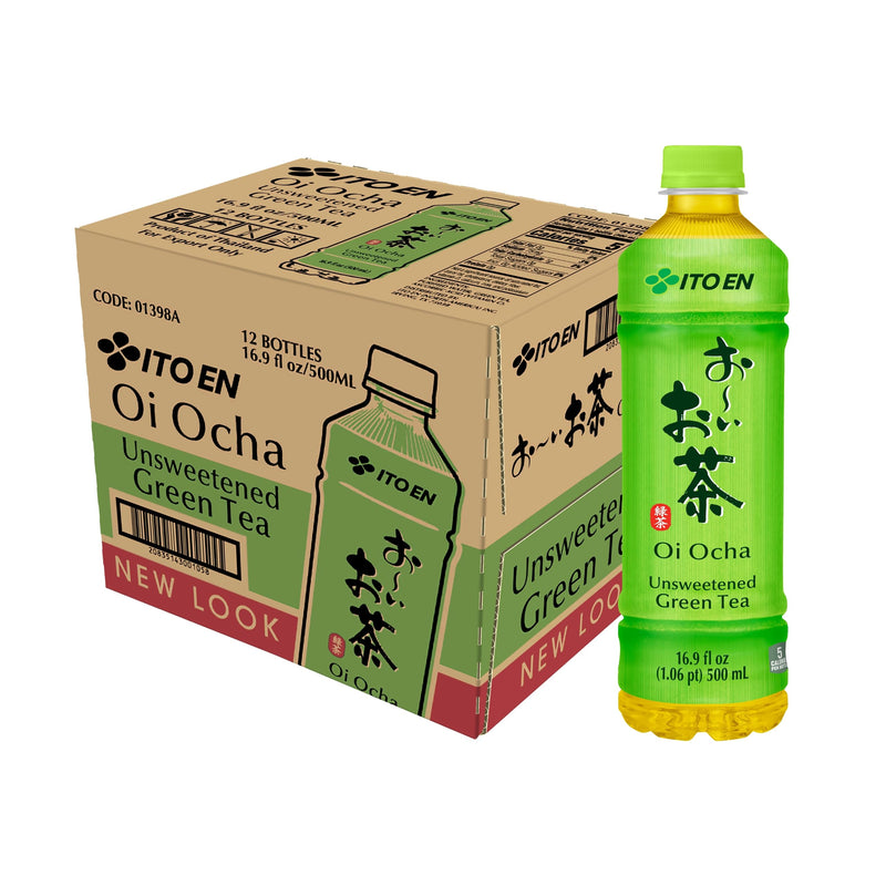 Ito En Tea Oi Ocha Green Tea, Unsweetened, 16.9 Ounce (Pack of 12) Green Tea 16.9 Ounce (Pack of 12)