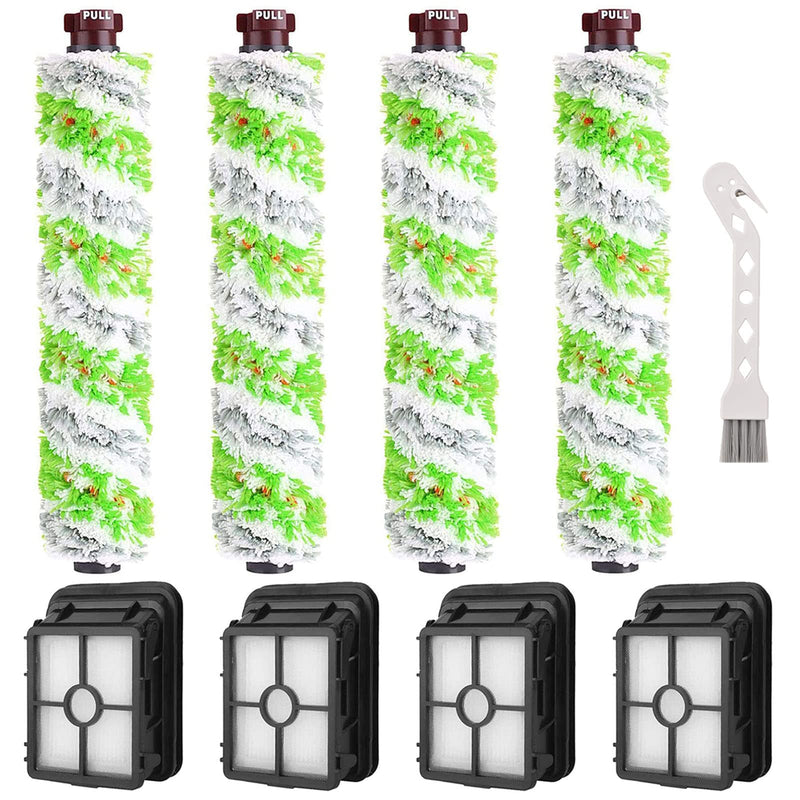 8 Pack Replacement Parts for Bissell CrossWave Pet Pro 2306A & CrossWave 1785 Series 3888A Vacuum Cleaner, 4 Pack 2460 Brush Rolls, 4 Pack 1866