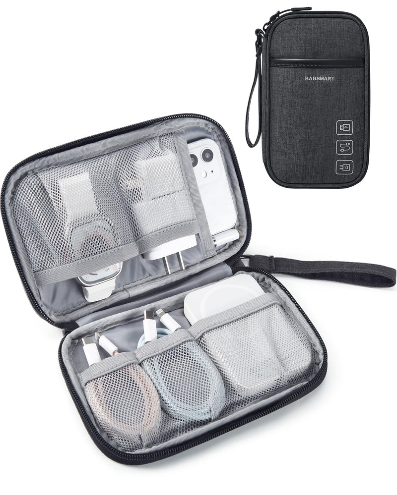 BAGSMART Cord Organizer Travel Cable Organizer Bag Tech Electronic Organizer Travel Case, Travel Essentials for Charger, Cable, Phone, Flash