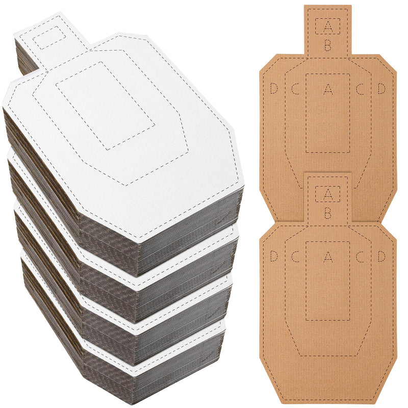 Hungdao 40/100 Pcs IPSC Cardboard Targets for Shooting Classic Silhouette Targets for The Range Tactical Practice Competitions Tactical Training