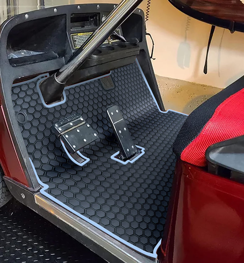 Golf Cart Floor Liner Mat Full Coverage Custom Fit for EZGO TXT (1994-2025),Express S4 (2012-2020),Cushman Workhorse,EX1 (2020),Valor,Navitas,Some