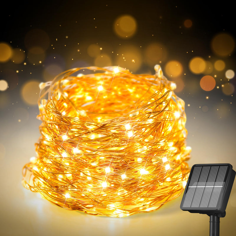 Selarlyt 200 LED 72Ft Solar String Lights for Outside, Solar Fairy Lights for Outside Waterproof with 8 Modes, Twinkle Light for Patio Tree
