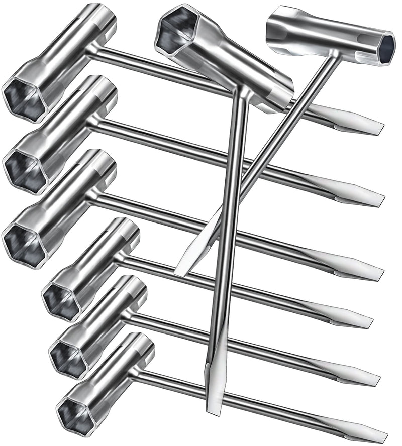 6 Pack Chainsaw Screwdriver Wrench Set, 13 by 19 mm, Long and Short Size, Alloy Steel 6Pack