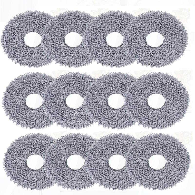Microfiber Mop Pads Compatible with Roborock Q Revo/Qrevo Maxv Robot Vacuum Cleaner, Washable Mop Cleaning Cloths Replacement Accessories Set - 10Pcs