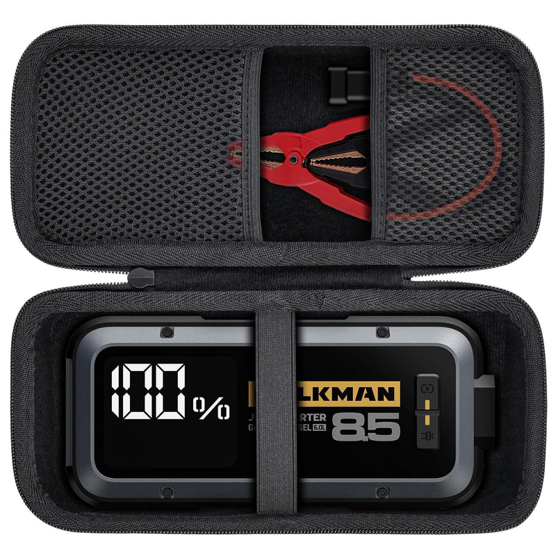Aenllosi for HULKMAN Alpha85/Alpha85S/Alpha Pro Jump Starter Hard Carrying Case (Case Only) for Alpha85/85S/Pro Black