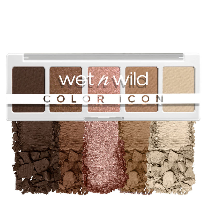 Wet N Wild Color Icon Eyeshadow Makeup 5 Pan Palette, Matte, Shimmer, Metallic, Long Wearing, Rich Buttery Pigment, Cruelty Free - Walking on
