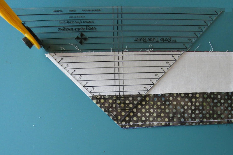 Strip Tube Ruler™ - 9.5" X 9.5" X 13.25" Top-Selling Quilting Tool for Perfect Half Square Triangles