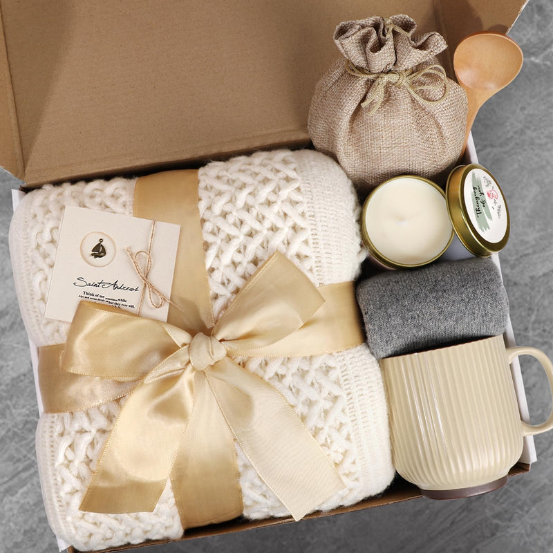 Get Well Soon Gifts for Women, Self Care Gifts Thinking of You Gift Basket Care Package, Feel Better Relaxing Encouraging Gift for Her Sister Wife
