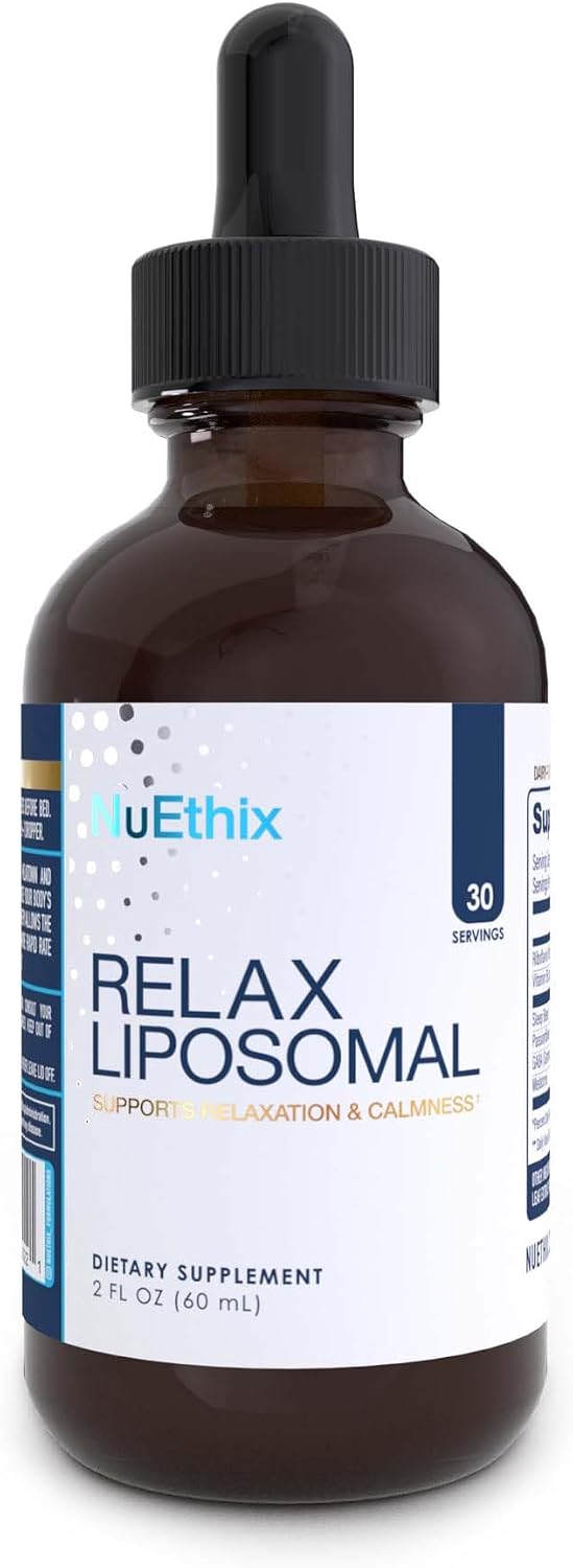 Nuethix Formulations Relax Liposomal Supplement Formula to Support Relaxation & Calm, 2 Fluid Ounces, 30 Servings